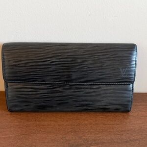 Louis Vuitton Black Epi Wallet